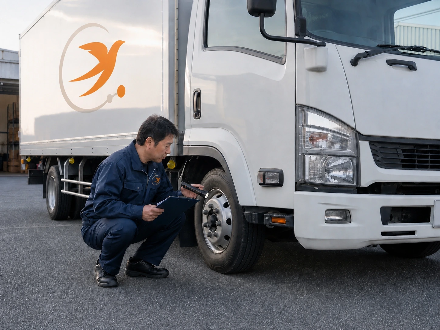 出庫前の車両点検